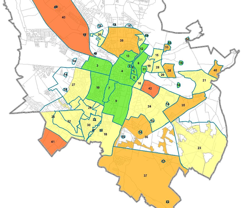 jej celów strategicznych. Jednym z tych obszarów, który znacząco wyróżnia się powyższymi cechami, wśród pozostałych w swojej grupie, jest obszar Główna. 3.
