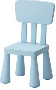KD Krzesełko dziecięce- na 4 nogach o przekroju okrągłym, rozszerzające się ku dołowi.
