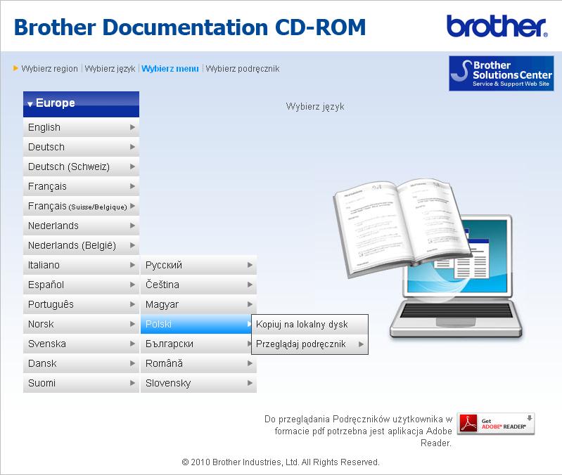 Informacja (Tylko użytkownicy systemów Windows ) Przeglądarka internetowa może wyświetlić żółty pasek w górnej części strony zawierający ostrzeżenie zabezpieczeń dotyczące formantów Active X.