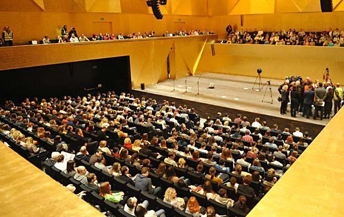 Sala koncertowa nowej filharmonii brzmi perfekcyjnie.