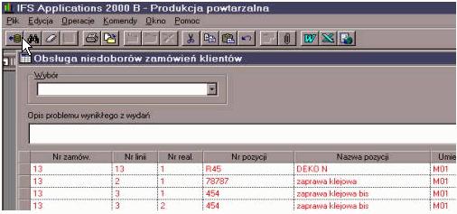 Zaznaczenie pola Przepr.kontrolę dostępności, spowoduje systemową kontrolę dostępności pozycji rezerwowanych.