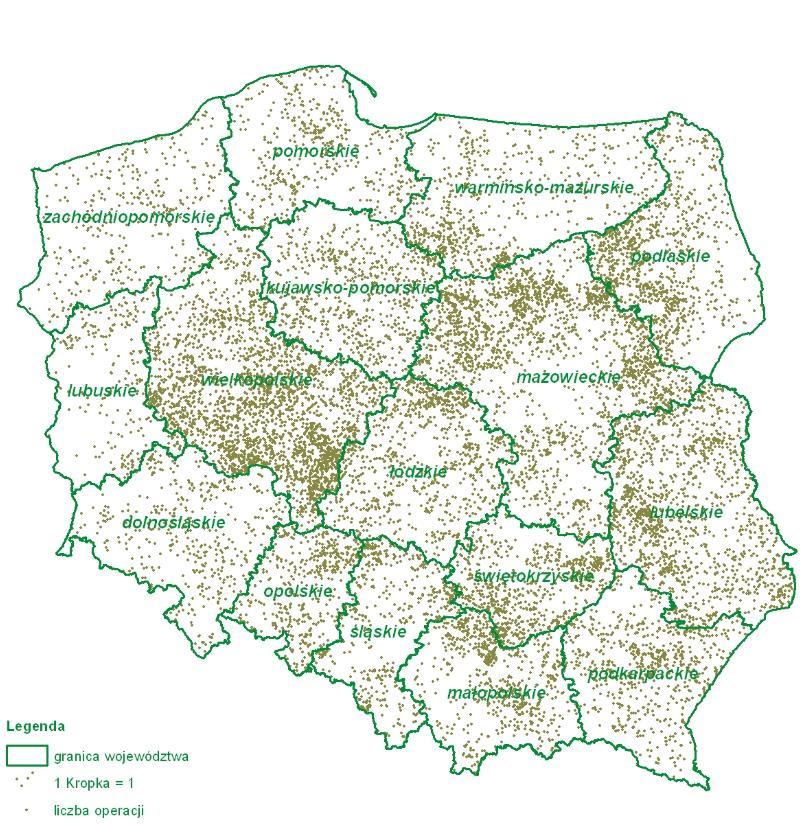 Kwota zrealizowanych płatności w ramach działania do dnia 31 grudnia 2012 r.