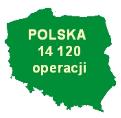 Mapa II -14 Rozkład przestrzenny realizowanych operacji w ramach działania 311.