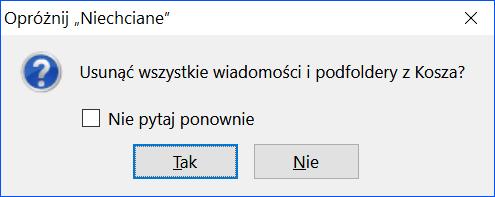 Jeśli natomiast uznamy, że wiadomość autentycznie jest niepożądana i jej nie chcemy, to warto ją usunąć, naciskając Delete, by niepotrzebnie nie zajmować miejsca na dysku komputera.