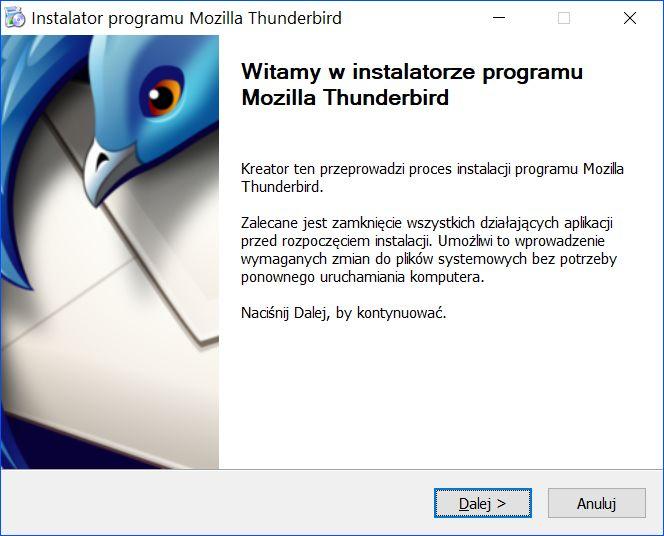 2. Instalacja programu Thunderbird 2.1. Skąd wziąć program? Program Thunderbird jest dostępny w standardowej wersji instalacyjnej i przenośnej, czyli portable.