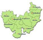 Powiat łomżyński - położony jest w zachodniej części województwa podlaskiego. Powierzchnia całkowita wynosi 1353,93km 2, co stanowi6,71% woj. podlaskiego. Ludność 51 860 osób (4,3% ludności województwa) GUS, 2013.