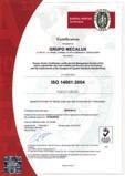 Standardy jakości ISO 9001 ISO 14001 OHSAS 18001 TÜV-GS Firma Mecalux posiada certyfikat jakości ISO 9001, poświadczający wysoki poziom jakości produkowanych przez nią systemów