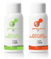 Akryle Sequent Acrylic Monomer / Sequent Acrylic Monomer LUX - 50ml, 120ml ECO - 50ml, 100ml opakowanie / packaging LUX DO MODELOWANIA MASY AKRYLOWEJ Sequent Acrylic Monomer jest liquidem nadającym
