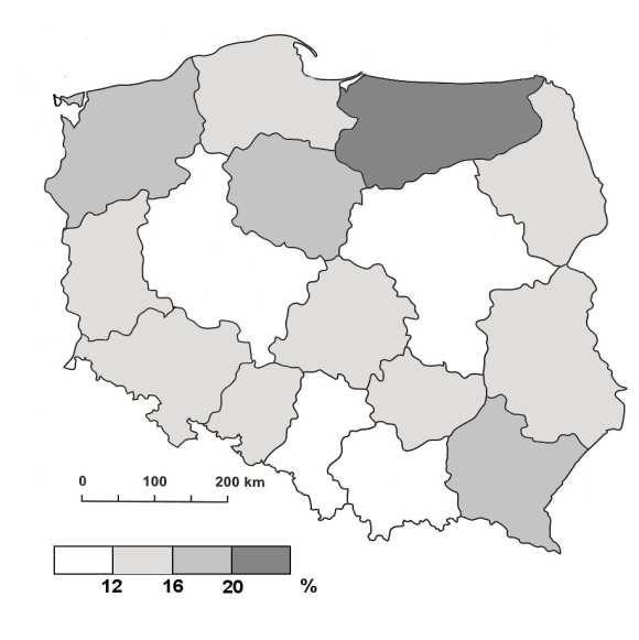 176 Egzamin maturalny. Geografia. Poziom rozszerzony. Zbiór zadań Oceń prawdziwość poniższych informacji. Wstaw znak X w odpowiednie komórki tabeli. Lp. Informacja Prawda Fałsz 1.