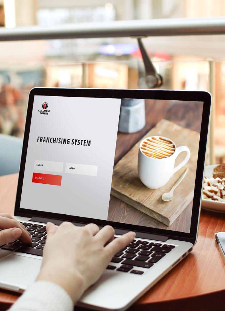 Portal franczyzowy To nowoczesny system zarządzania kawiarnią spełniający następujące funkcje: służy do obsługi zamówień kawiarni jest bazą wszystkich