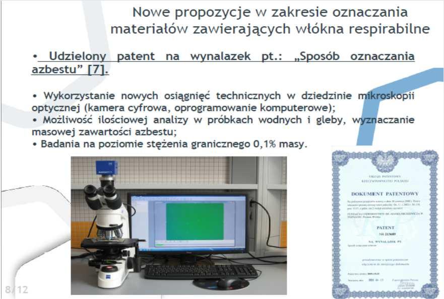 Wykonywanie kompleksowych badań jakości powietrza wraz z charakterystyką zanieczyszczeń Udostępnianie na bieżąco wyników badań wraz z ich interpretacją i