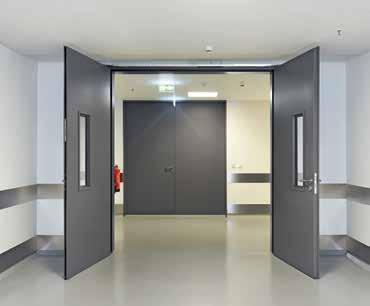 Stalowe drzwi przeciwpożarowe w wersji bezprzylgowej Cechą charakterystyczną drzwi przeciwpożarowych i dymoszczelnych STS / STU jest gładka i równa płyta drzwiowa, klejona na całej powierzchni, a
