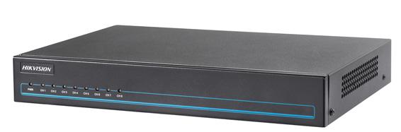 do 1920 x 1080p (DS-8104/08HQHI-F8/N), obsługa wyjścia CVBS Wyjście 4K UHD (DS-8116HQHI-F8/N) Długi zasięg transmisji przez