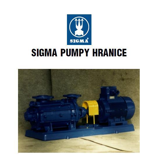 SAMOZASYSAJĄCE ODŚRODKOWE POMPY CZŁONKOWE S-LV-D 426 2.98 17.01 SIGMA PUMPY HRANICE, s.r.o.