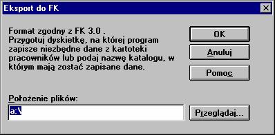 146 Rozdział 1 Rys. 1-56 Dialog Eksport do FK.