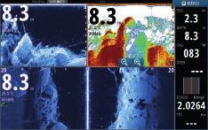 GŁÓWNE CECHY Echosonda szerokopasmowa 83/200 khz Sonar CHIRP z zakresem średnich i wysokich częstotliwości Nakładka DownScan Obrazowanie StructureScan HD Konstrukcja przetwornika Skimmer pozwala na