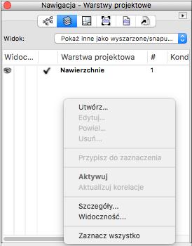 W palecie nawigacji w zakładce Klasy ustawiamy widoczność klasy: Nawierzchnia twarda-komponent-etykieta jako klasę niewidoczną (zaznaczając X w