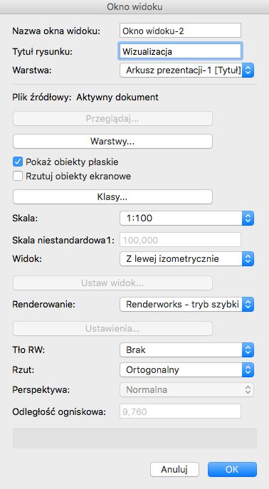 obszaru roboczego. 9. Wracamy do widoku warstwy projektowej (uaktywniając którąś z warstw).