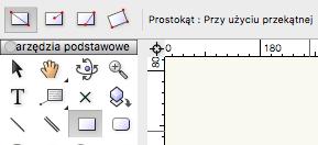 Można również wprowadzać wymiary podczas rysowania wpisując je w ruchomym oknie dostępnym