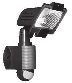 LAMPY Z CZUJNIKIEM PIR 323 324 ML-05B2 ML-08B2 LAMPA Z CZUJNIKIEM PIR 30-200 12 lx 150W MAX Lampa halogenowa z czujnikiem PIR z możliwością regulacji położenia obu, do oświetlenia posesji w