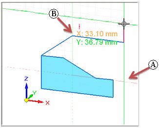 Relacje geometryczne w szkicu Działanie siatek w środowisku synchronicznym Siatka jest dostępna podczas rysowania i edytowania elementów 2D oraz podczas dodawania wymiarów 2D i adnotacji.