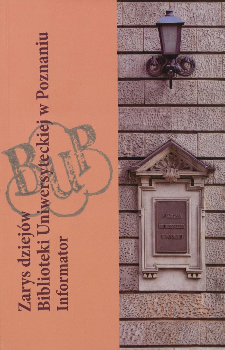 Prace Biblioteki Uniwersyteckiej w Poznaniu Nr 22,