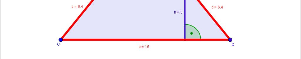 Dariusz Kulma - Matematyka innego wymiaru, Utworzony z GeoGebra Pole i obwód trapezu