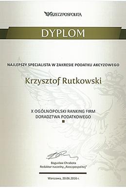 w podatku akcyzowym zarówno według w Rankingu Dziennika Gazety Prawnej, jak i według X Ogólnopolskiego