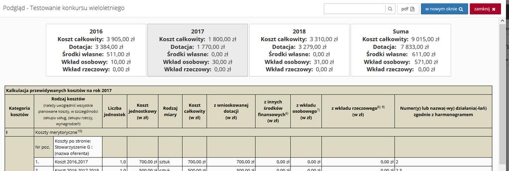 Składanie oferty Aby oferta mogła zostać złożona, nie może zawierać błędów i