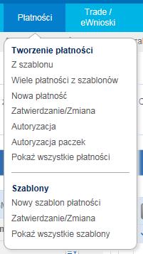 4. Szablony płatności Aby nie uzupełniać za każdym razem wszystkich pól przelewu, możesz zapisać go jako szablon do wykorzystania w przyszłości.