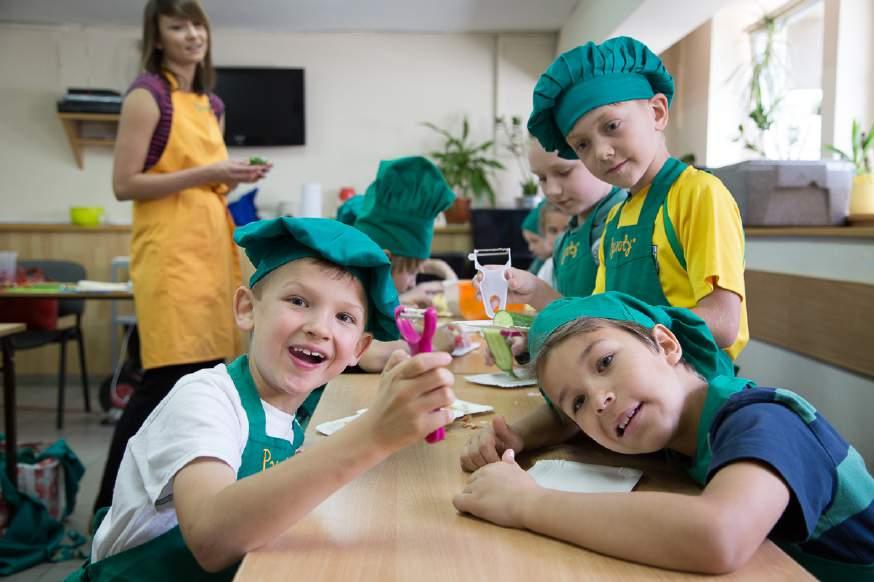 Edukacyjne zajęcia z dziećmi Zajęcia dla klas 5-6: - wykorzystanie sprzętów kuchennych dostosowanych do wieku