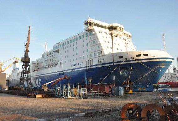 klasy - DNV + 1A1 R3 ICE-1A CAR FERRY B E0. Salish Orca ze stoczni Remontowa Shipbuilding już w Kanadzie Salish Orca - wypływa z Gdańska. Fot.