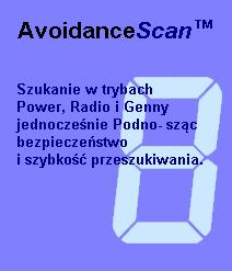 AvoidanceScan TM Ta nowa funkcja pozwala uytkownikowi przeszuka teren pod ktem sygnałów Power, Radio i Genny równoczenie, znacznie skracajc czas bada przed podjciem czynnoci wykopowych, co pozwala