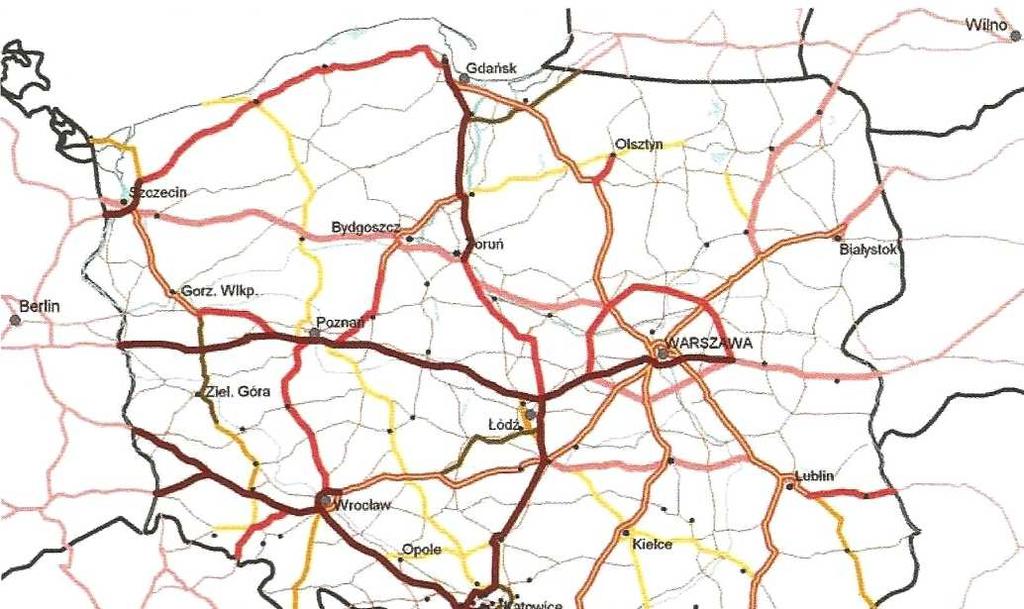 Pomorze Środkowe region 49 Rysunek 8. Przewidywany rozwój infrastruktury drogowej Źródło: T. Komornicki, M.