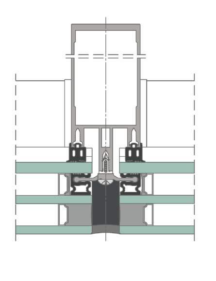 PRZEKRÓJ PRZEZ SŁUP PRZEKRÓJ PRZEZ RYGIEL SYSTEM FASADOWY FA 50N SL PARAMETRY TECHNICZNE - FA 50N SL Przepuszczalność powietrza Wodoszczelność Współczynnik przenikania ciepła Odporność na obciążenie