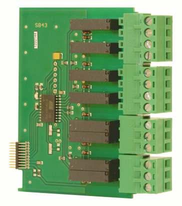 Moduły wyjściowe: przekaźnikowe R45: 4 wyjścia przekaźnikowe 5A/250V R65: 6 wyjścia przekaźnikowe 5A/250V R81: 8 wyjść przekaźnikowych 1A/250V R121: 12 wyjść przekaźnikowych 1A/250V Moduły wyjść