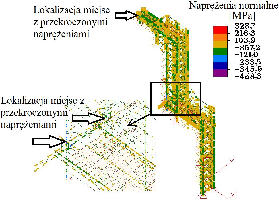 Wybrane zagadnienia diagnostyki, napraw i rekonstrukcji 23 Do tego doszedł fakt, że pomosty nie były zabezpieczone przed podniesieniem.