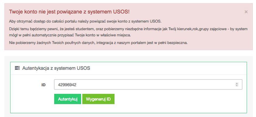 9. Integracje 9.1 USOS Integracja z systemem USOS w projekcie ElStudent przeprowadzona została przy użyciu USOS Api.