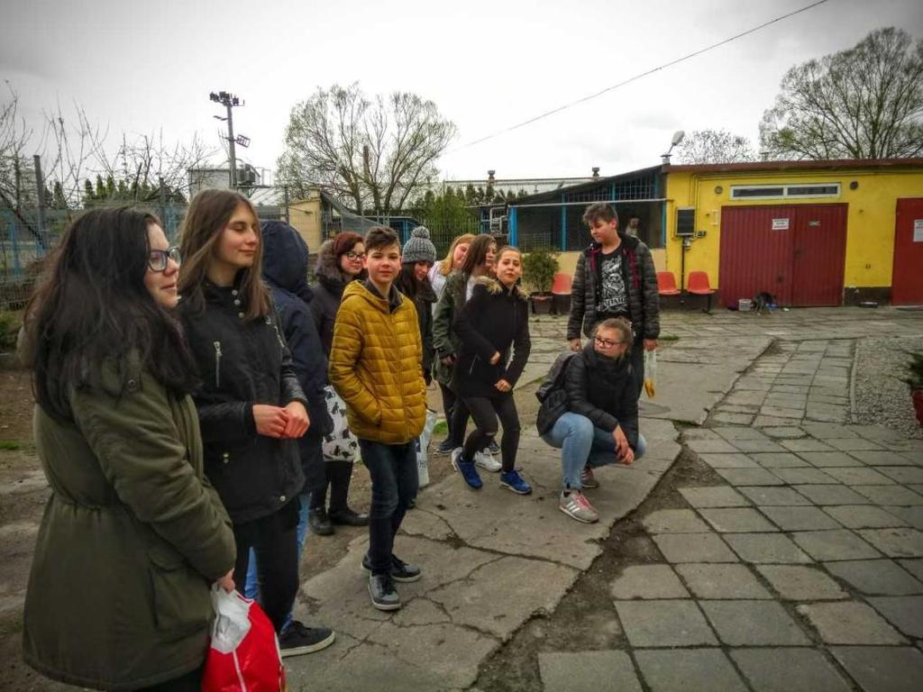 Dnia 11 kwietnia 2017 uczniowie klasy 2 c Gimnazjum nr 3 wybrali się z wizytą do Schroniska dla zwierząt w Słupsku.