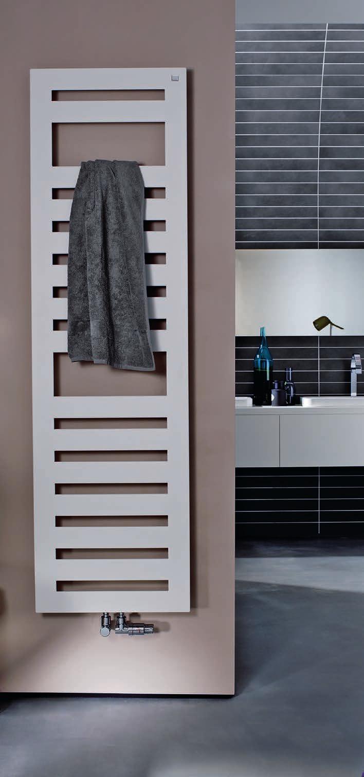 Dekoracyjne grzejniki łazienkowe Zehnder Metropolitan Spa Zehnder Metropolitan Spa dostępny jest także w wersji z dodatkowymi przestrzeniami pomiędzy kolektorami poziomymi, co wpływa na zwiększenie