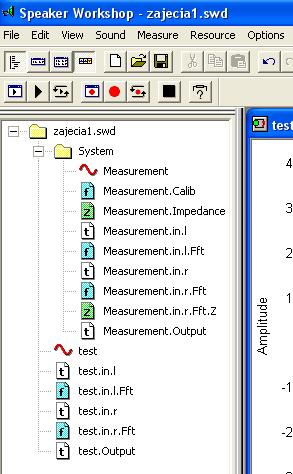 W celu uzyskanie wykresu Measurement.Calib należy w pasku menu wybrać: Options Calibrate.