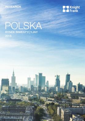 COMMERCIAL MARKET As one of the largest and most experienced research teams operating across Polish commercial real estate markets, Knight Frank Poland provides strategic advice, forecasting and