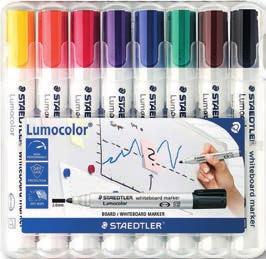 Marker Lumocolor whiteboard S 351 Markery whiteboard Marker suchościeralny do białych tablic Ścieralny na sucho z białych tablic i gładkich