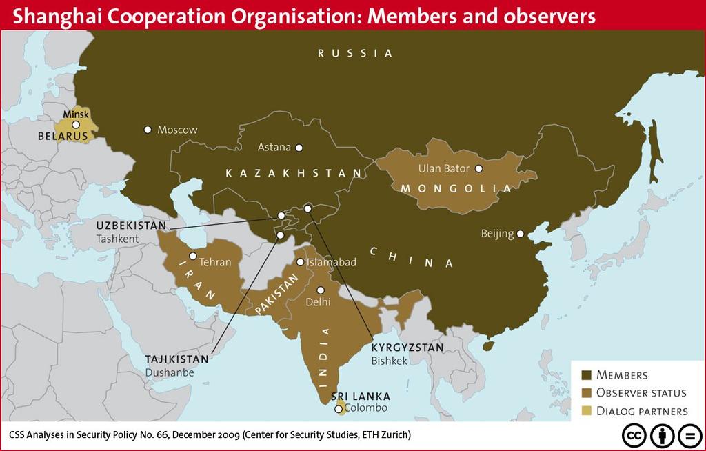 Przykłady międzynarodowych organizacji regionalnych SZANGHAJSKA