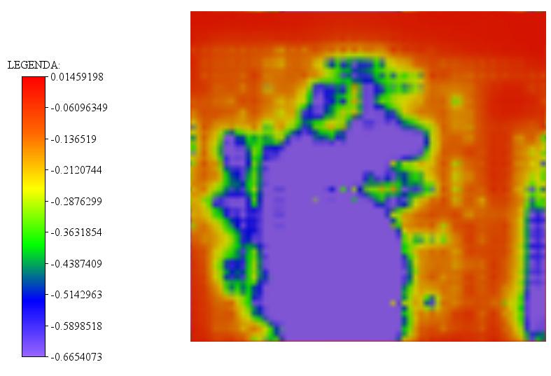 po zakończeniu eksploatacji Fig. 7. Distribution of maximum principal strain ε ) in the plain of roof of ore deposit ( 1 Rys. 8.