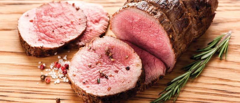 WOŁOWINA / BEEF Wołowina, zaliczana do mięs czerwonych, jest bogata nie tylko w białko, ale także w żelazo, cynk i witaminy grupy B, których ma więcej niż drób.