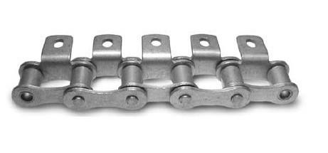 ŁAŃCUCHY ROLKOWE SECJALNE SECIAL ROLLER CHAINS (in) Otwór Hole łytka late Dimensio n A B D E C G (Breaking load) 10B-1 9,650 10,160 5,080 28,7