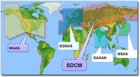 Istniejące lub planowane systemy SBAS to obecnie: EGNOS (UE, 3 satelity, od 2005/2009) WAAS (USA, 1(2) satelity, od 1999/2003) MSAS (Japonia, 2 satelity, od 2007) QZSS