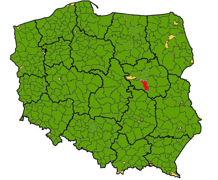 Ostatnia leśna mapa numeryczna w Lasach Państwowych odebrana została 10 marca 2010 r.