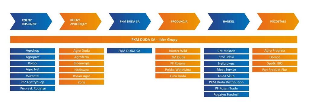 Grupa Kapitałowa PKM Duda Struktura